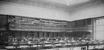Alter Lesesaal der Zentralbibliothek Zürich 1917